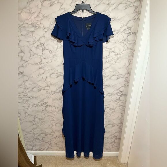 Shani Ruffle A-Line Gown - Picture 3 of 9